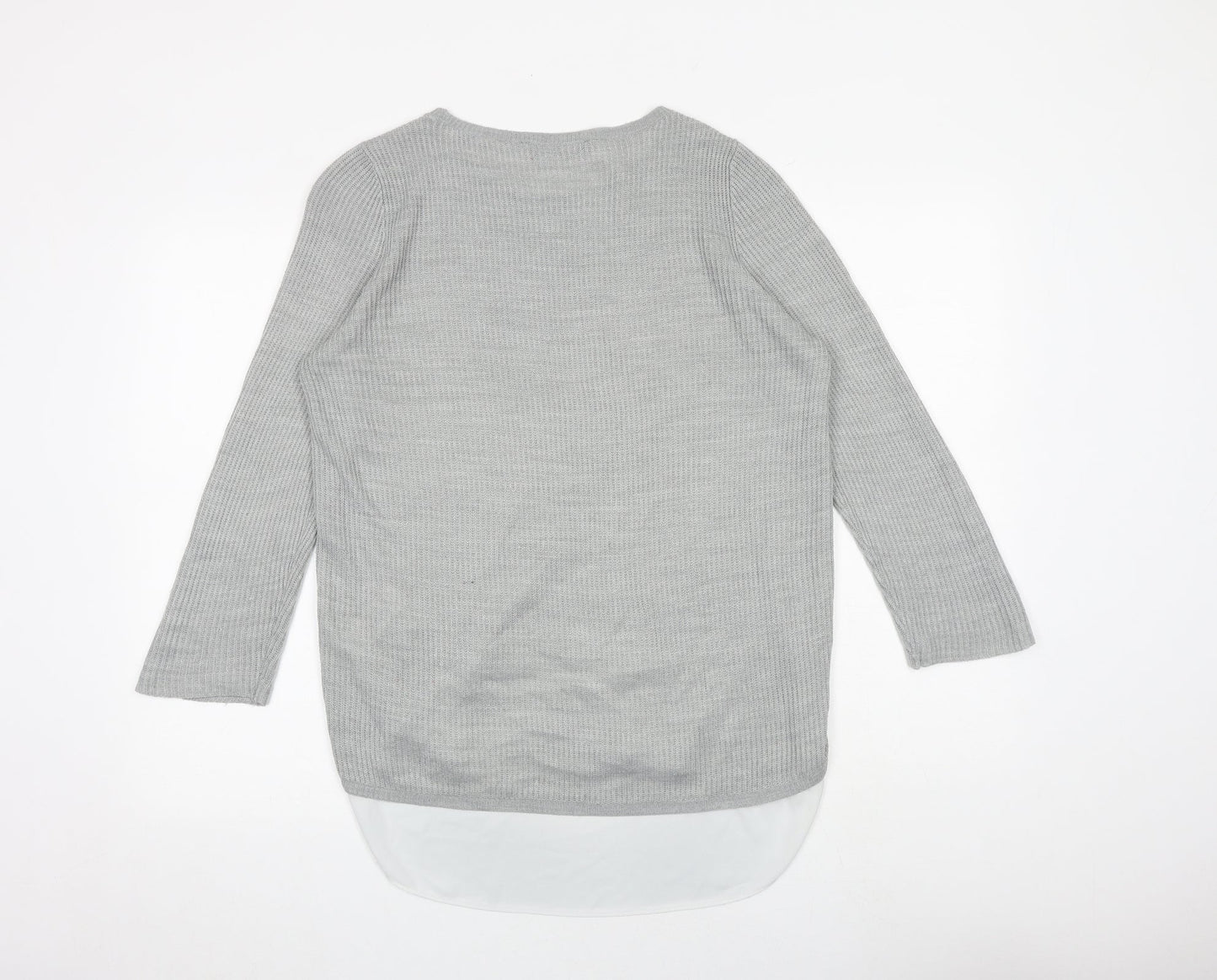Womens UK Size 10 Dorothy Perkins Grey Pullover Jumper