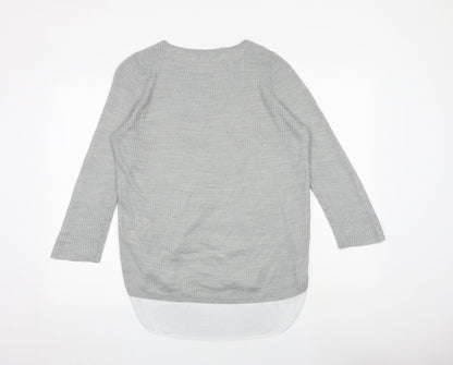 Womens UK Size 10 Dorothy Perkins Grey Pullover Jumper