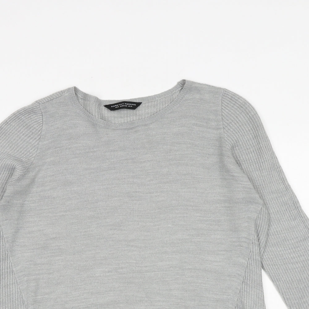 Womens UK Size 10 Dorothy Perkins Grey Pullover Jumper