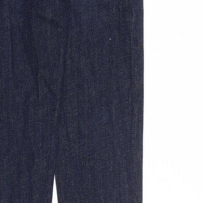 Topshop Womens Blue Cotton Skinny Jeans Size 26 in L30 in Regular Zip