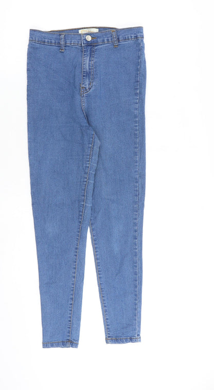 Dont think twice Womens Blue Cotton Skinny Jeans Size 8 L27 in Regular Zip