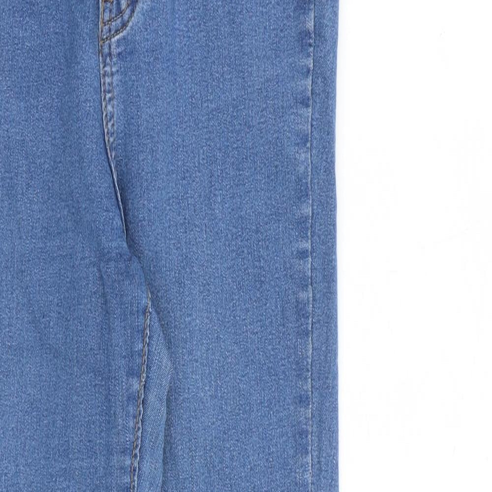 Dont think twice Womens Blue Cotton Skinny Jeans Size 8 L27 in Regular Zip