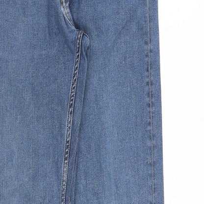 GANT Mens Blue Cotton Straight Jeans Size 30 in L32 in Slim Zip
