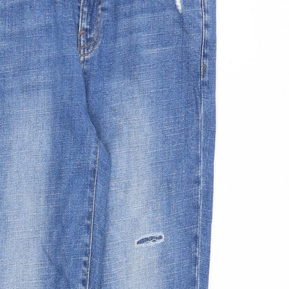 Gap Womens Blue Cotton Skinny Jeans Size 28 in L30 in Regular Zip