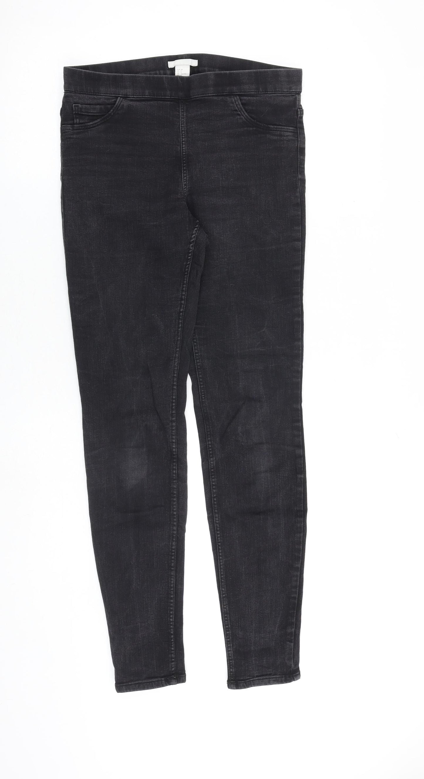 Womens UK Size 10 H&M Regular Fit Jegging Grey Jeans