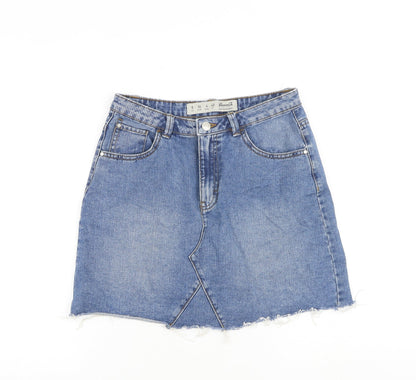 Womens UK Size 8 Denim & Co. A-Line Denim Skirt