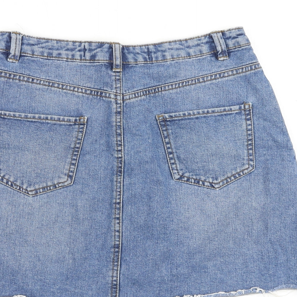 Womens UK Size 8 Denim & Co. A-Line Denim Skirt
