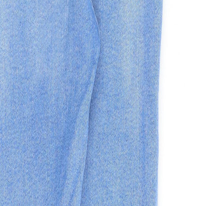 Denim & Co. Womens Blue Cotton Skinny Jeans Size 6 L27 in Regular Zip