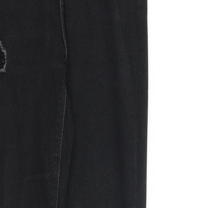 Very Womens Black Cotton Skinny Jeans Size 26 in L33 in Slim Zip