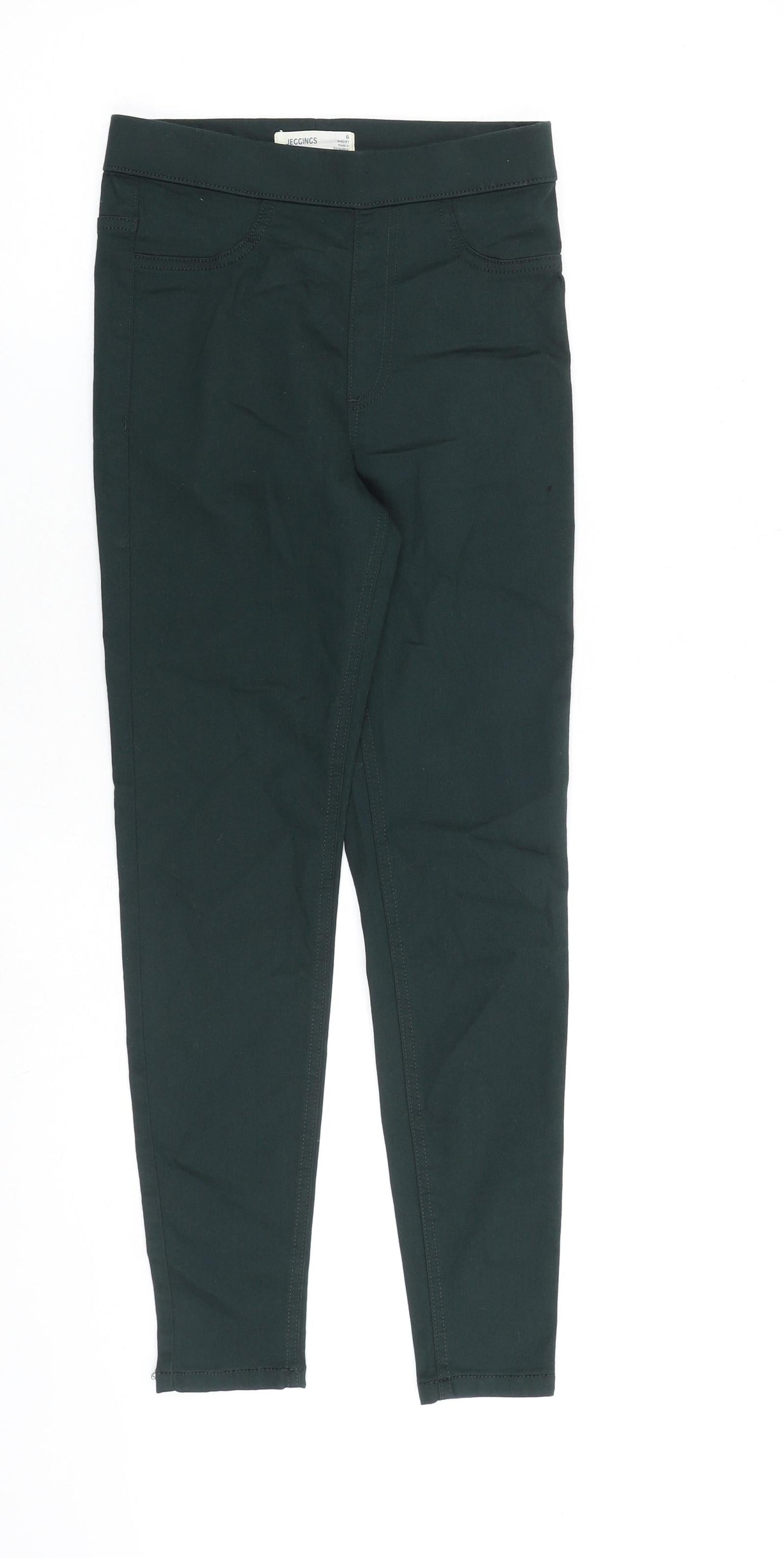 Womens UK Size 6 Marks and Spencer Regular Fit Jegging Green Jeans
