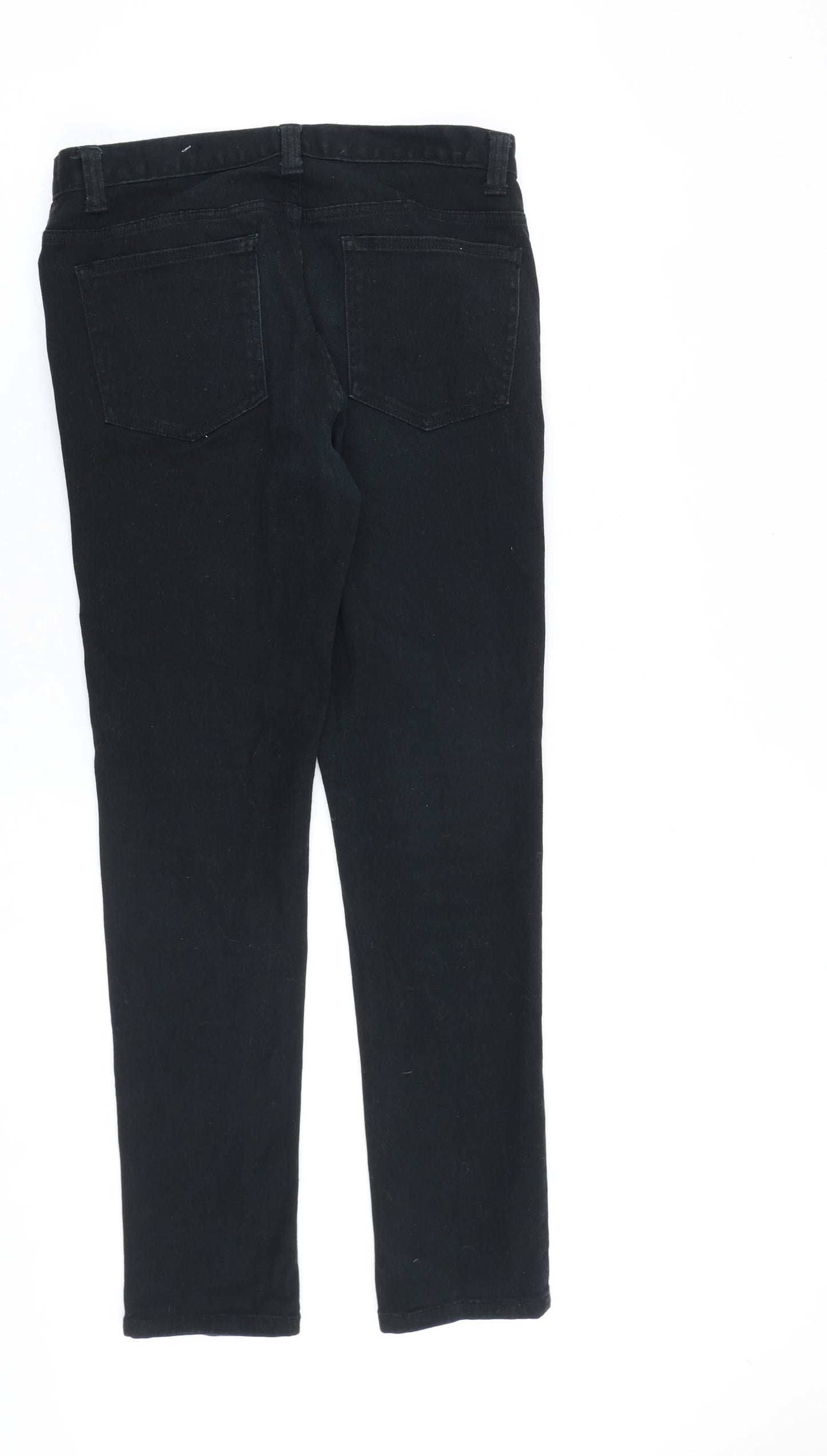 Denim & Co. Mens Black Cotton Skinny Jeans Size 30 in L32 in Regular Zip