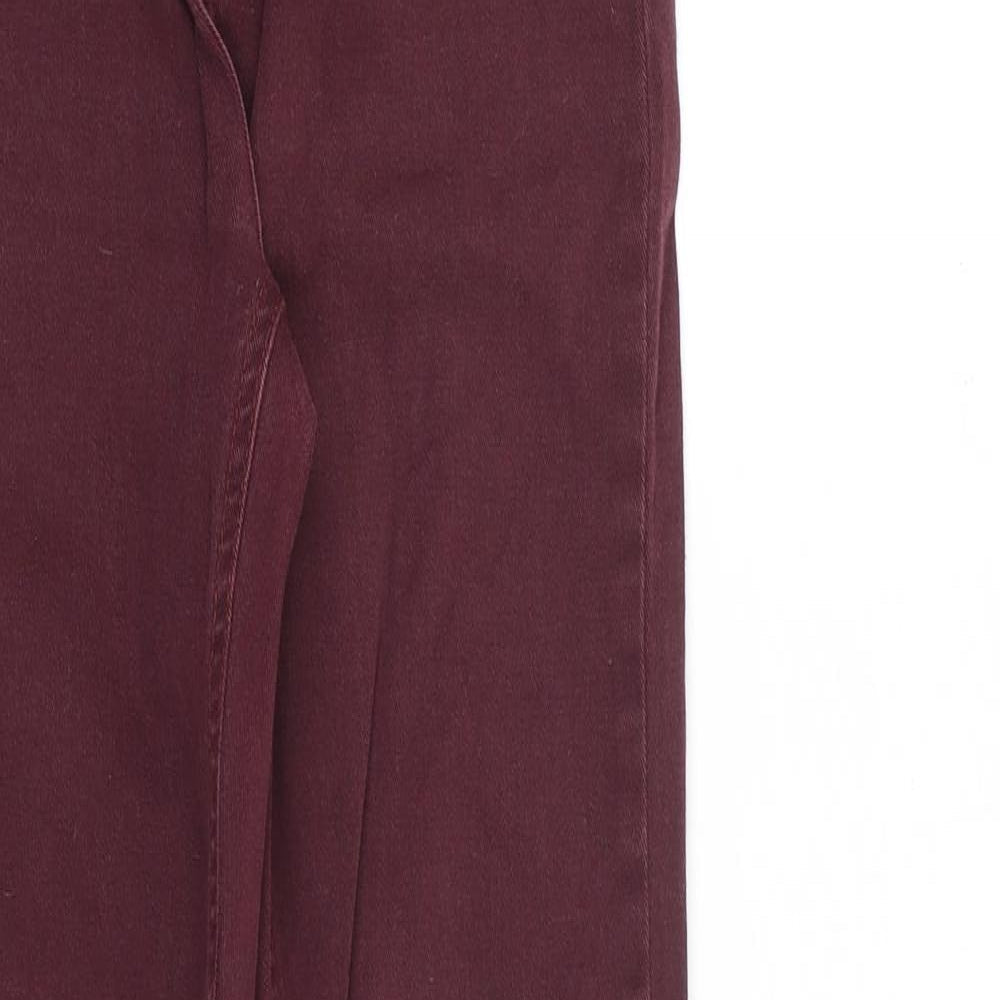 Just Female Womens Red Cotton Skinny Jeans Size 26 in L32 in Slim Zip