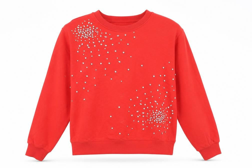 Womens UK Size S Marks and Spencer Red Pullover Sweatshirt
