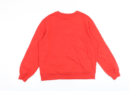 Womens UK Size S Marks and Spencer Red Pullover Sweatshirt