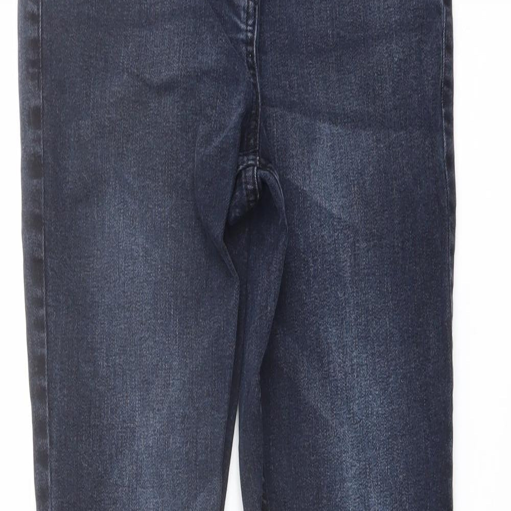 Debenhams Womens Blue Cotton Skinny Jeans Size 10 L27 in Slim Button