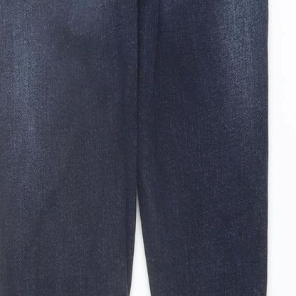 Debenhams Womens Blue Cotton Skinny Jeans Size 10 L27 in Slim Button