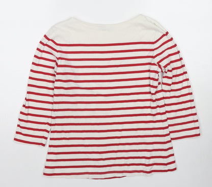 Womens UK Size M Oasis Red Basic T-Shirt