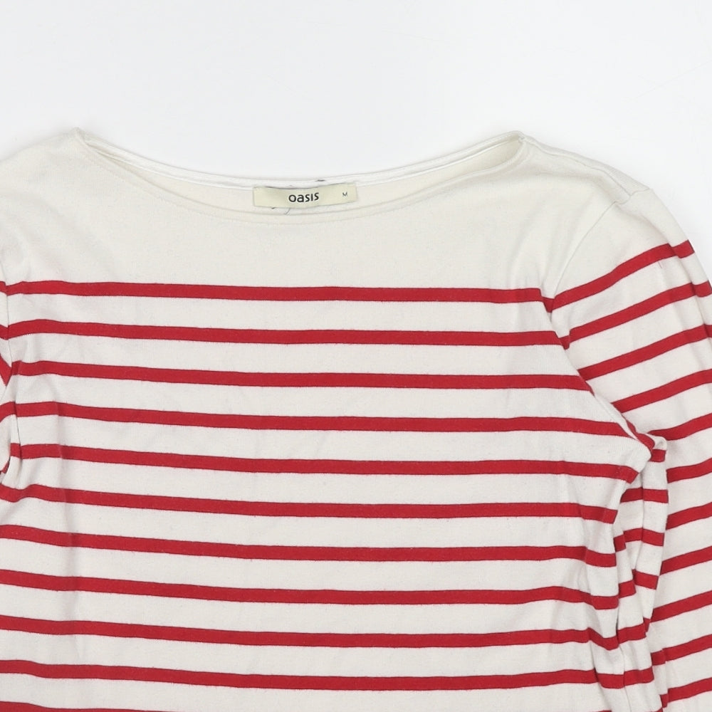 Womens UK Size M Oasis Red Basic T-Shirt