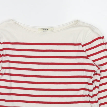 Womens UK Size M Oasis Red Basic T-Shirt