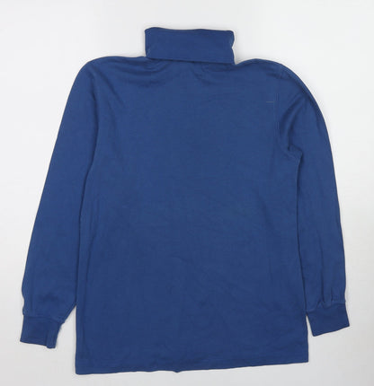 Womens UK Size 4 Lands' End Blue Pullover Sweatshirt