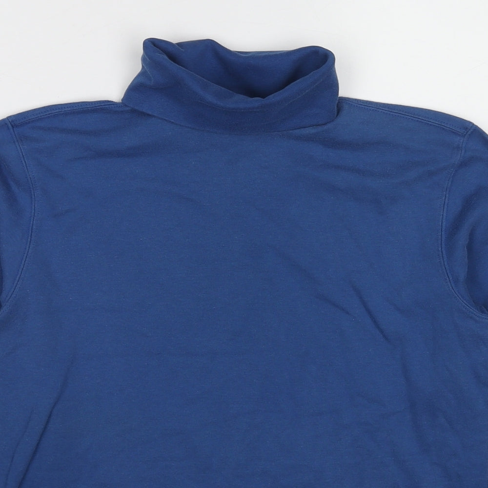 Womens UK Size 4 Lands' End Blue Pullover Sweatshirt