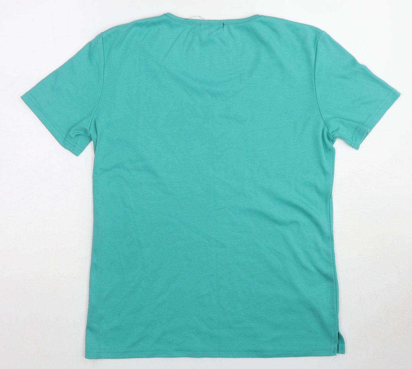 Womens UK Size S Paramour Green Basic T-Shirt
