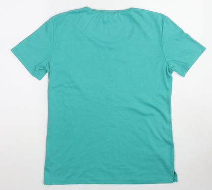 Womens UK Size S Paramour Green Basic T-Shirt