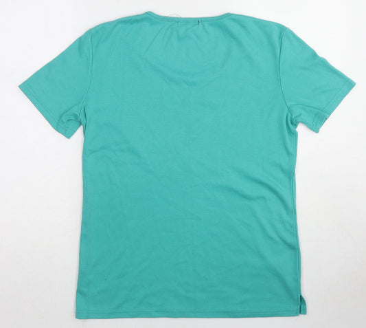 Womens UK Size S Paramour Green Basic T-Shirt
