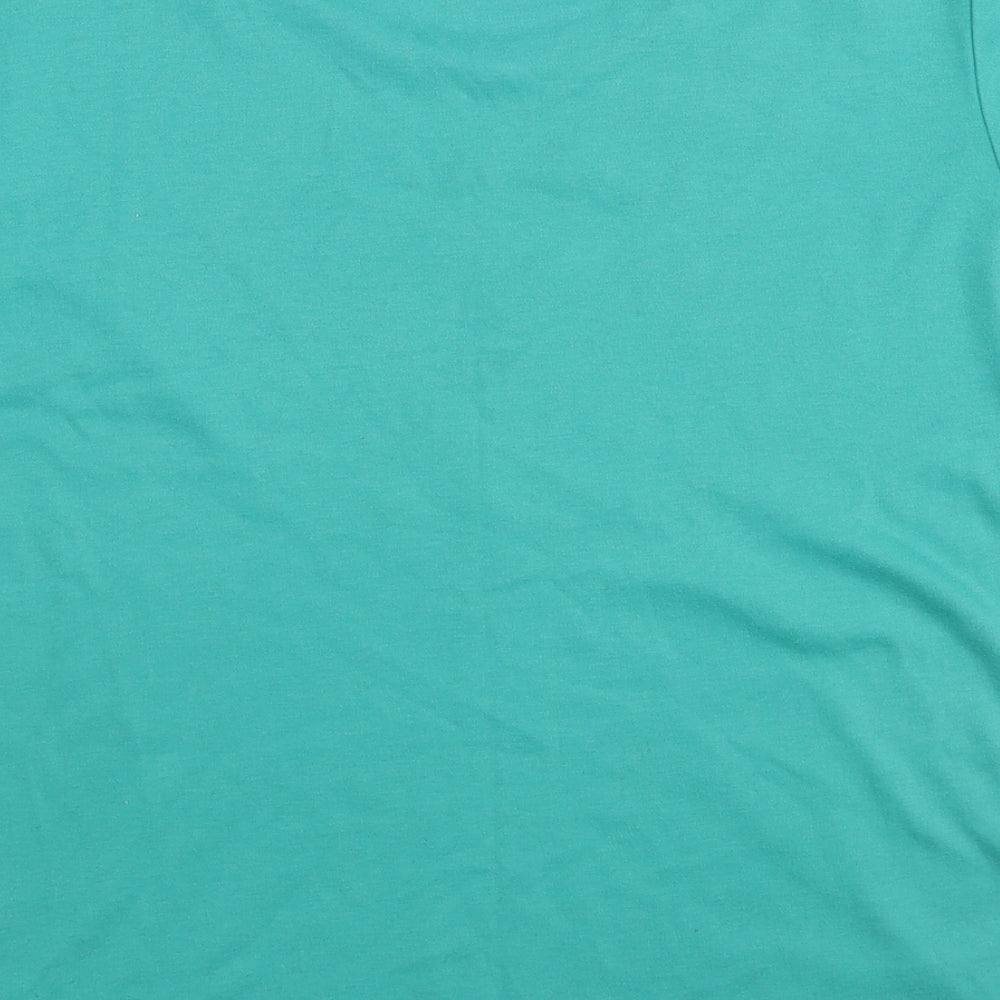 Womens UK Size S Paramour Green Basic T-Shirt
