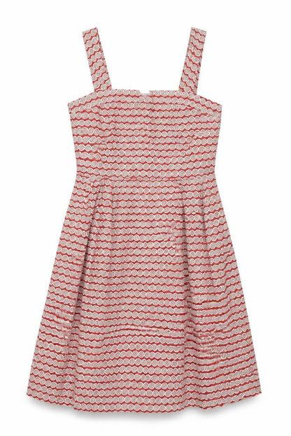 Great Plains London Womens Multicoloured Geometric Cotton A-Line Size XS Square Neck Zip
