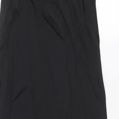 Zara Womens Black Acetate A-Line Size XS V-Neck Pullover