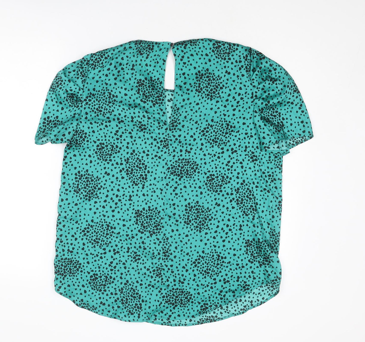 Womens UK Size 14 River Island Green Basic Blouse