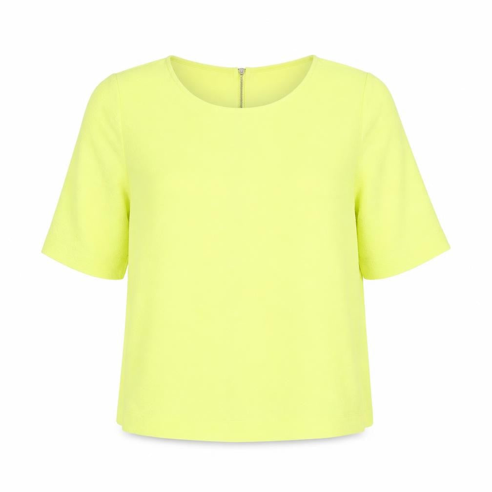 Womens UK Size 12 Marks and Spencer Yellow Basic Blouse