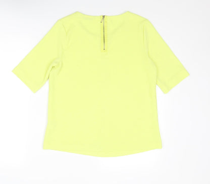 Womens UK Size 12 Marks and Spencer Yellow Basic Blouse