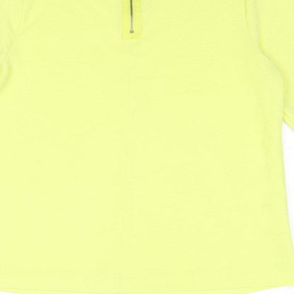 Womens UK Size 12 Marks and Spencer Yellow Basic Blouse