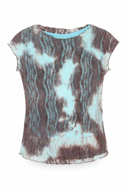 Womens UK Size 14 Lakeland Multicoloured Basic T-Shirt