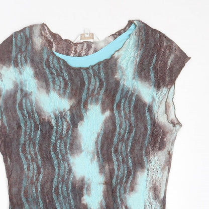 Womens UK Size 14 Lakeland Multicoloured Basic T-Shirt