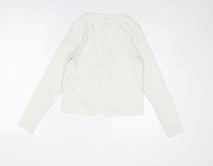 Divided by H&M Womens White Polyester Kimono Blouse Size S V-Neck