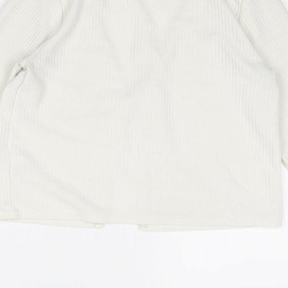 Divided by H&M Womens White Polyester Kimono Blouse Size S V-Neck