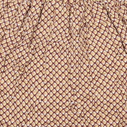 Damart Womens Multicoloured Geometric Viscose A-Line Skirt Size 16