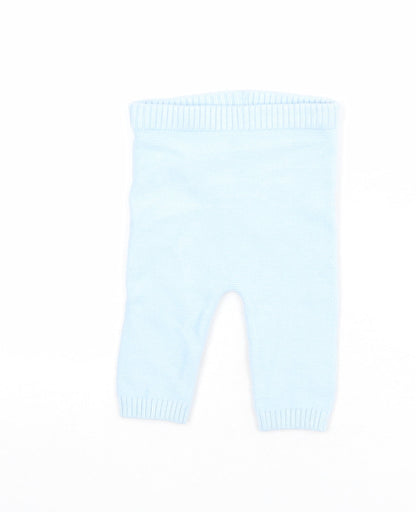 Marks and Spencer Baby Blue Viscose Jogger Leggings Size 3-6 Months Pullover