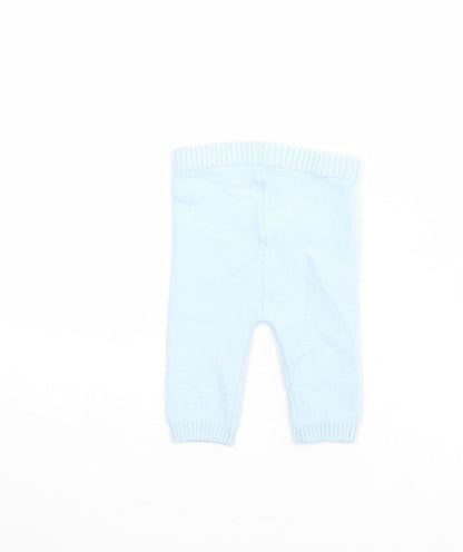 Marks and Spencer Baby Blue Viscose Jogger Leggings Size 3-6 Months Pullover