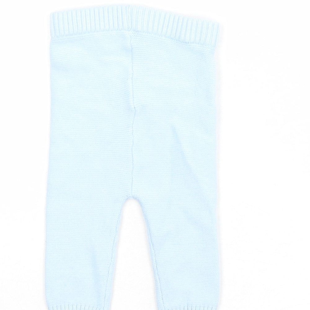 Marks and Spencer Baby Blue Viscose Jogger Leggings Size 3-6 Months Pullover