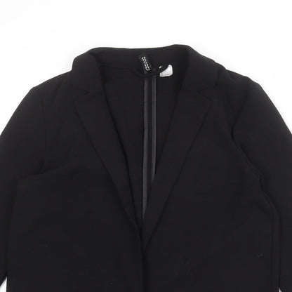 Divided by H&M Womens Black Polyester Jacket Blazer Size 8