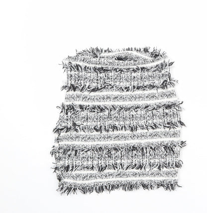 ASOS Womens White Cotton A-Line Skirt Size 6 Zip