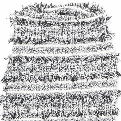 ASOS Womens White Cotton A-Line Skirt Size 6 Zip