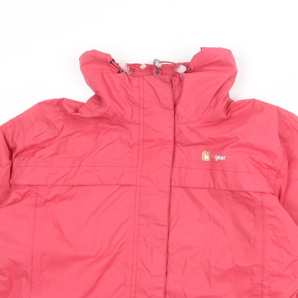 Womens UK Size 12 Hi Gear Pink Windbreaker Coat