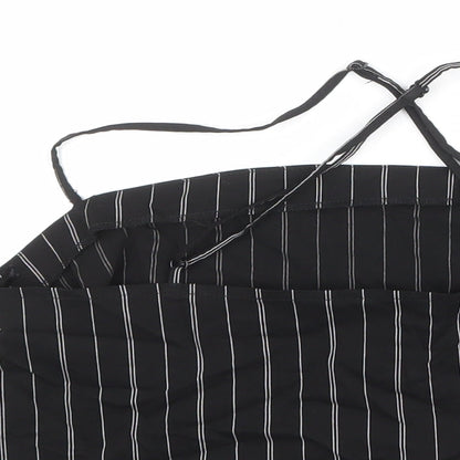 Womens UK Size L Divided by H&M Black Cropped Tank