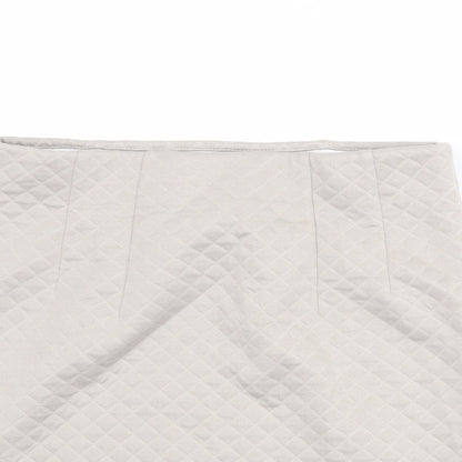 Marks and Spencer Womens Beige Argyle/Diamond Polyester A-Line Skirt Size 12