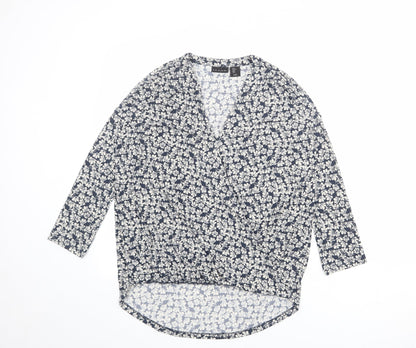 Womens UK Size S Tahari Blue Basic Blouse